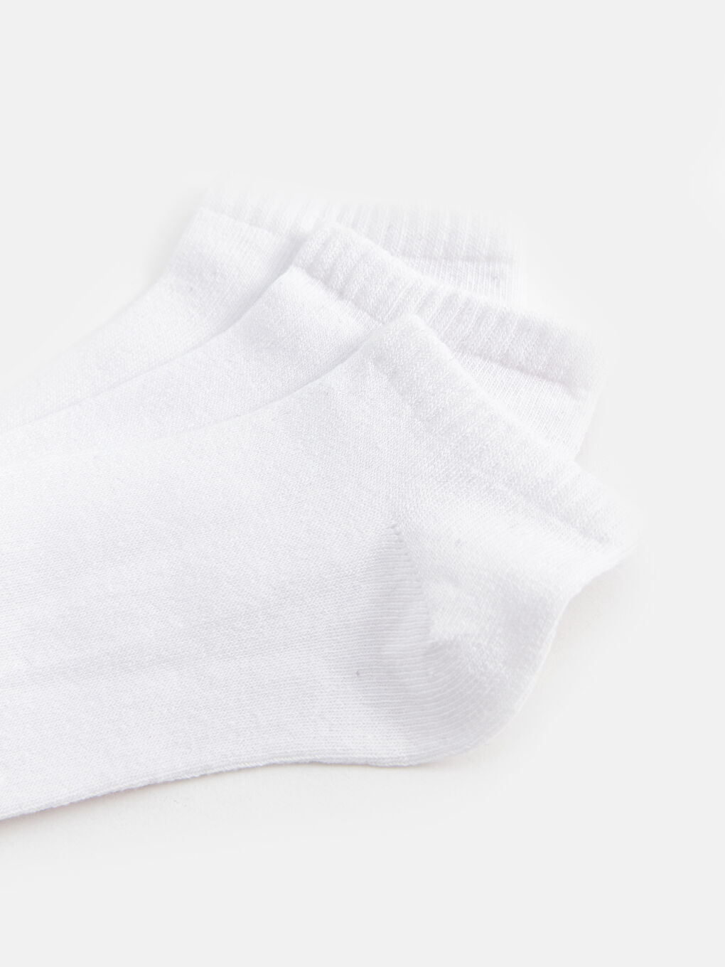 Beyaz Basic Erkek Çocuk Patik Çorap 3'lü-2