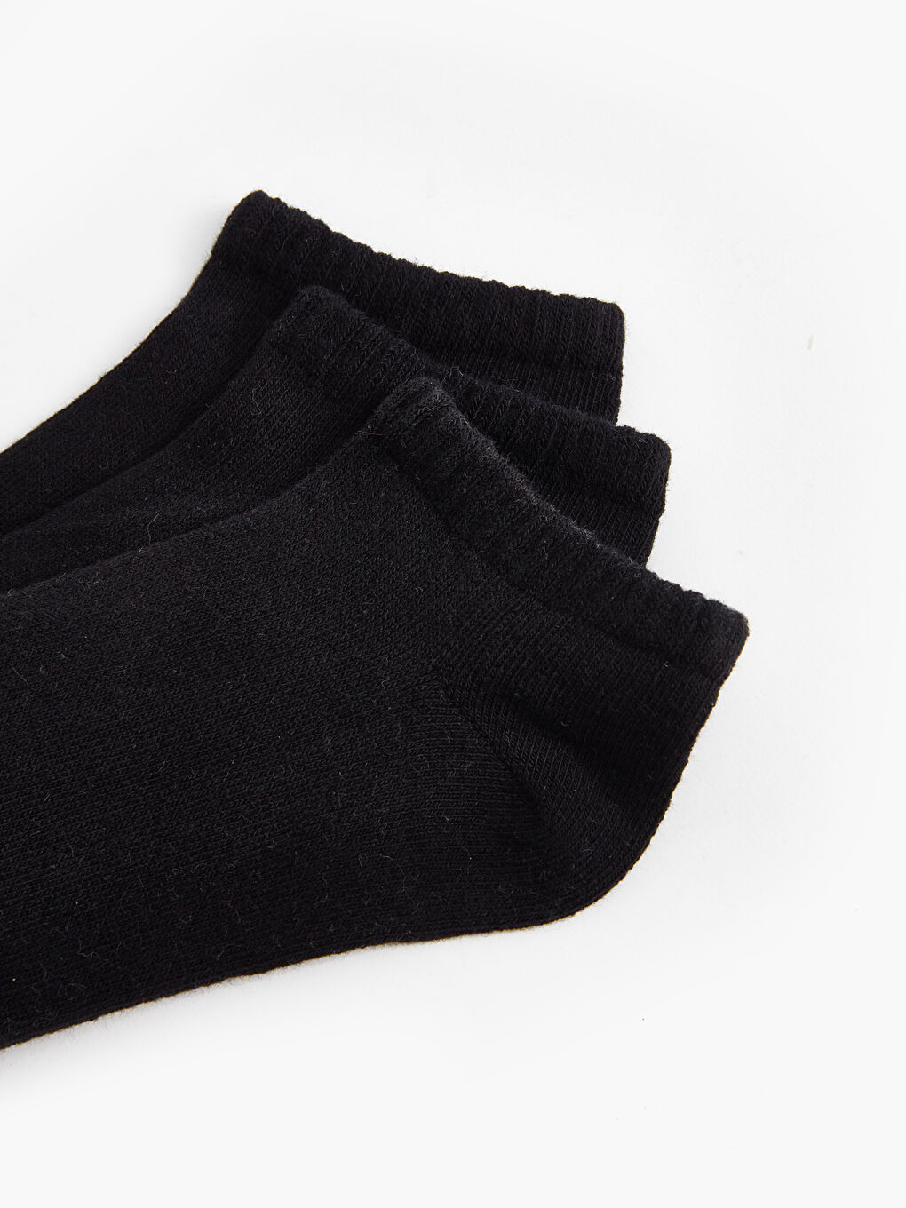 Siyah Basic Erkek Çocuk Patik Çorap 3'lü-2