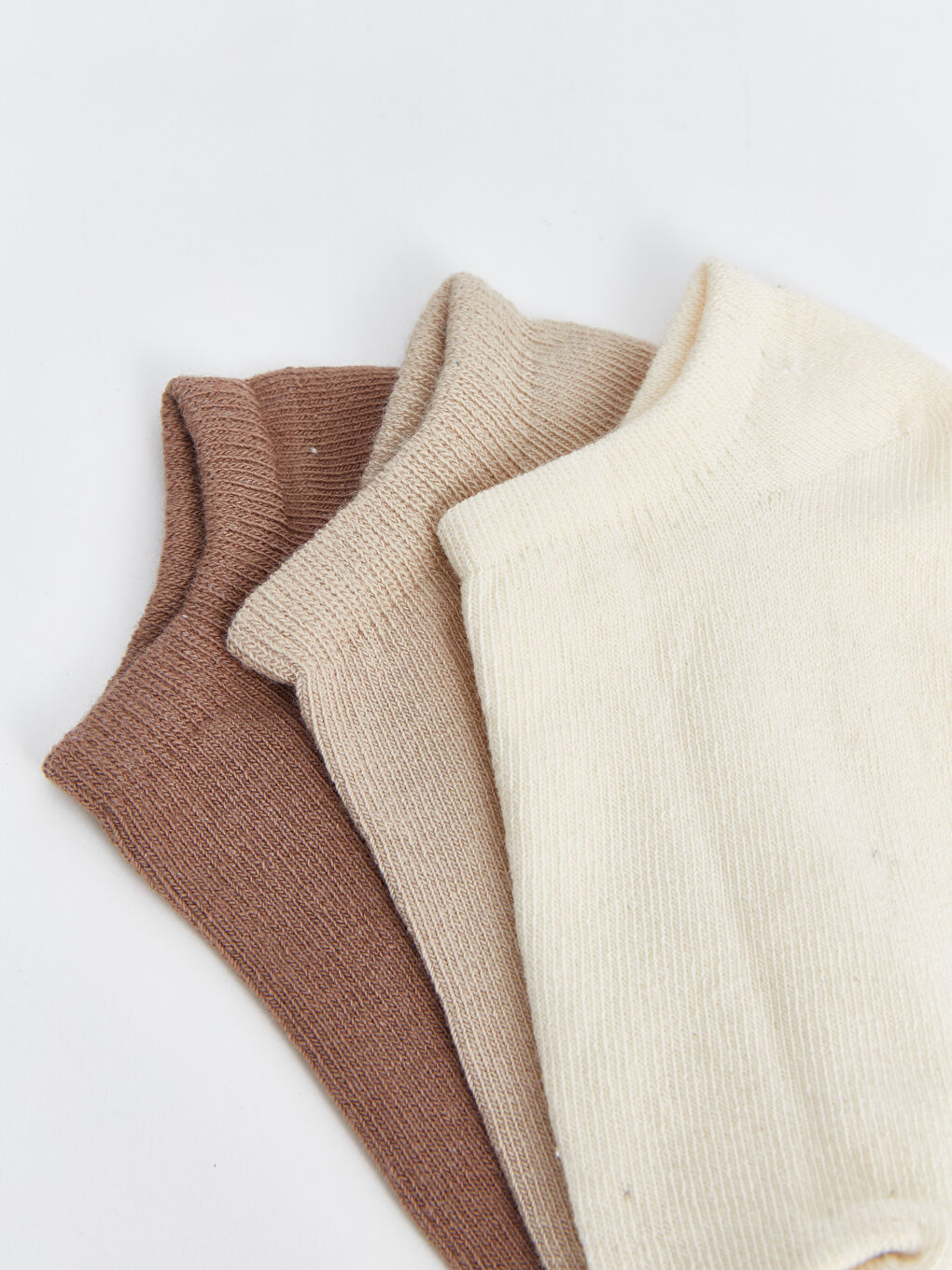 Ekru Basic Erkek Çocuk Patik Çorap 3'lü-2