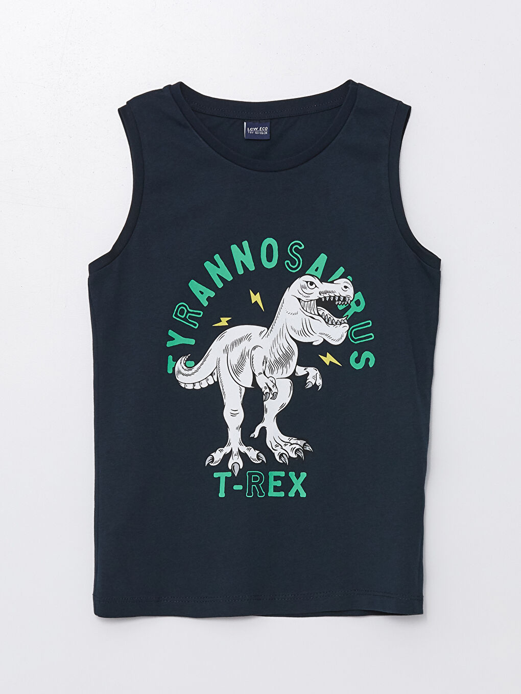 Crew Neck Printed Boys' Vest