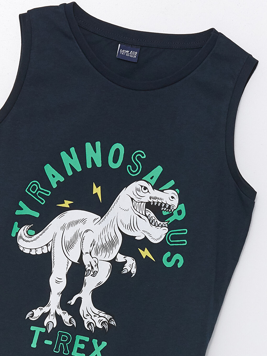 Crew Neck Printed Boys' Vest-2