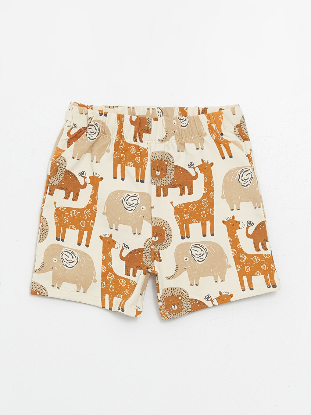 Sarı Bisiklet Yaka Baskılı Erkek Bebek Tişört ve Şort 2'li Takım-3