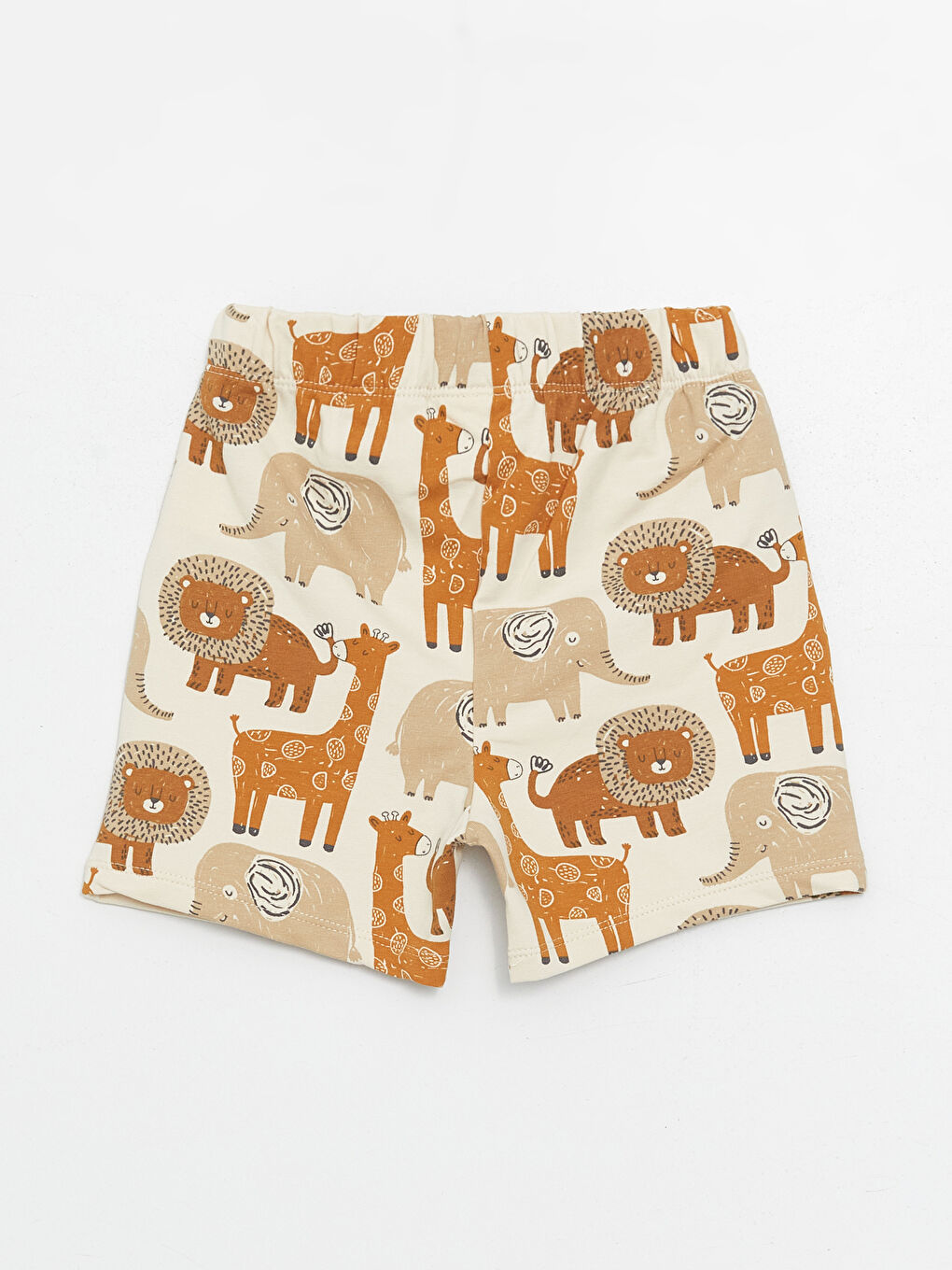 Sarı Bisiklet Yaka Baskılı Erkek Bebek Tişört ve Şort 2'li Takım-4