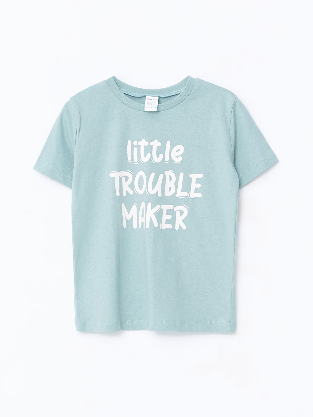 Yeşil Bisiklet Yaka Kısa Kollu Baskılı Erkek Bebek Tişört