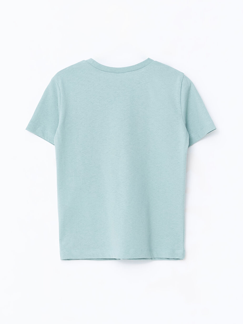 Yeşil Bisiklet Yaka Kısa Kollu Baskılı Erkek Bebek Tişört-1