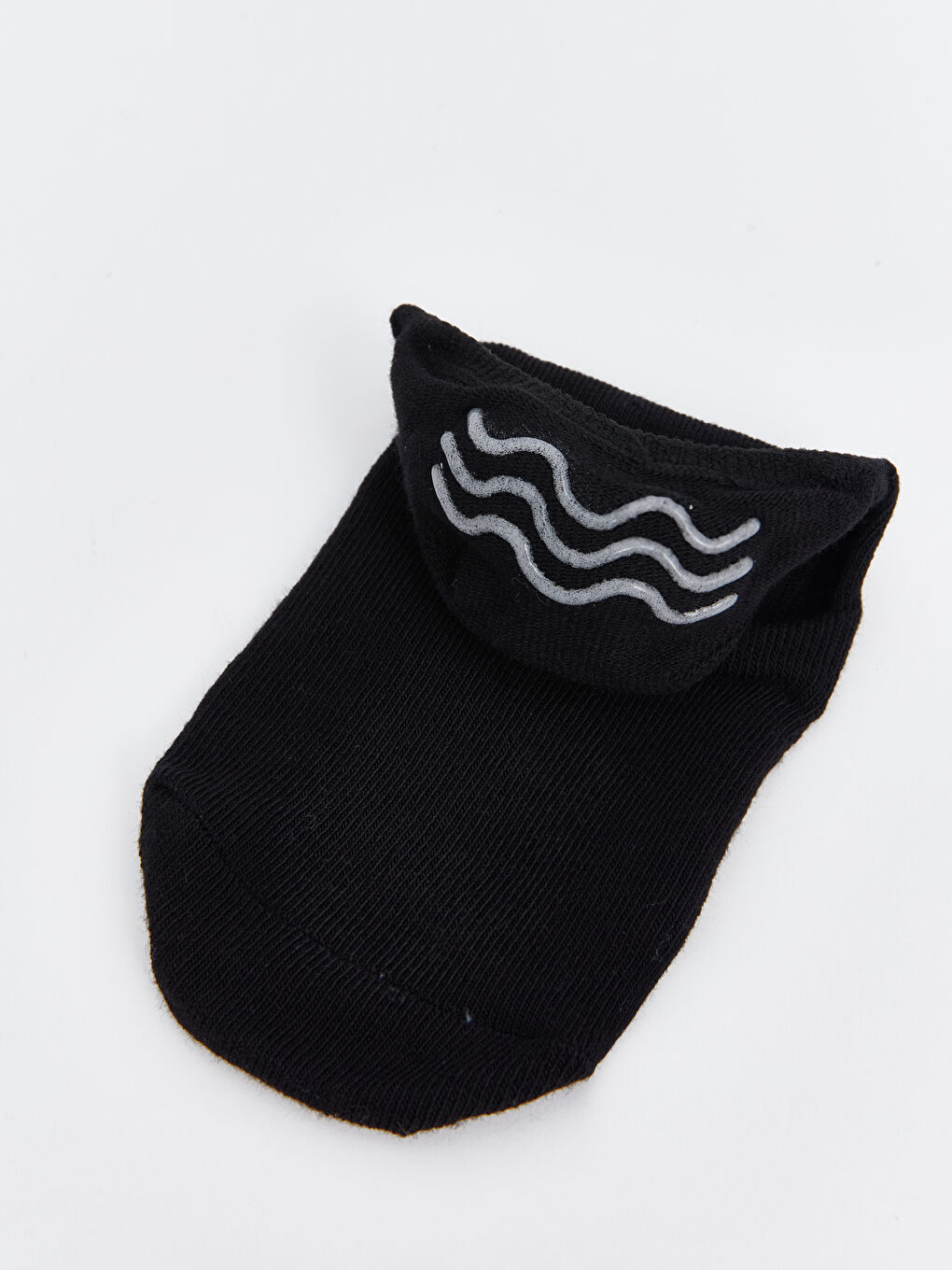 Siyah Kadın Düz Babet Çorap 3'lü-3