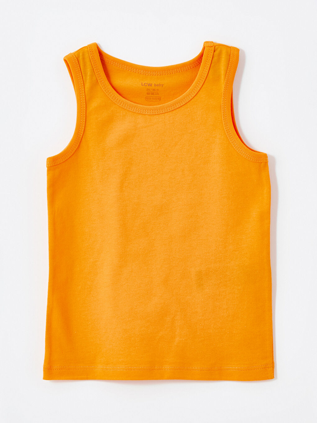 Turuncu Bisiklet Yaka Erkek Bebek Atlet