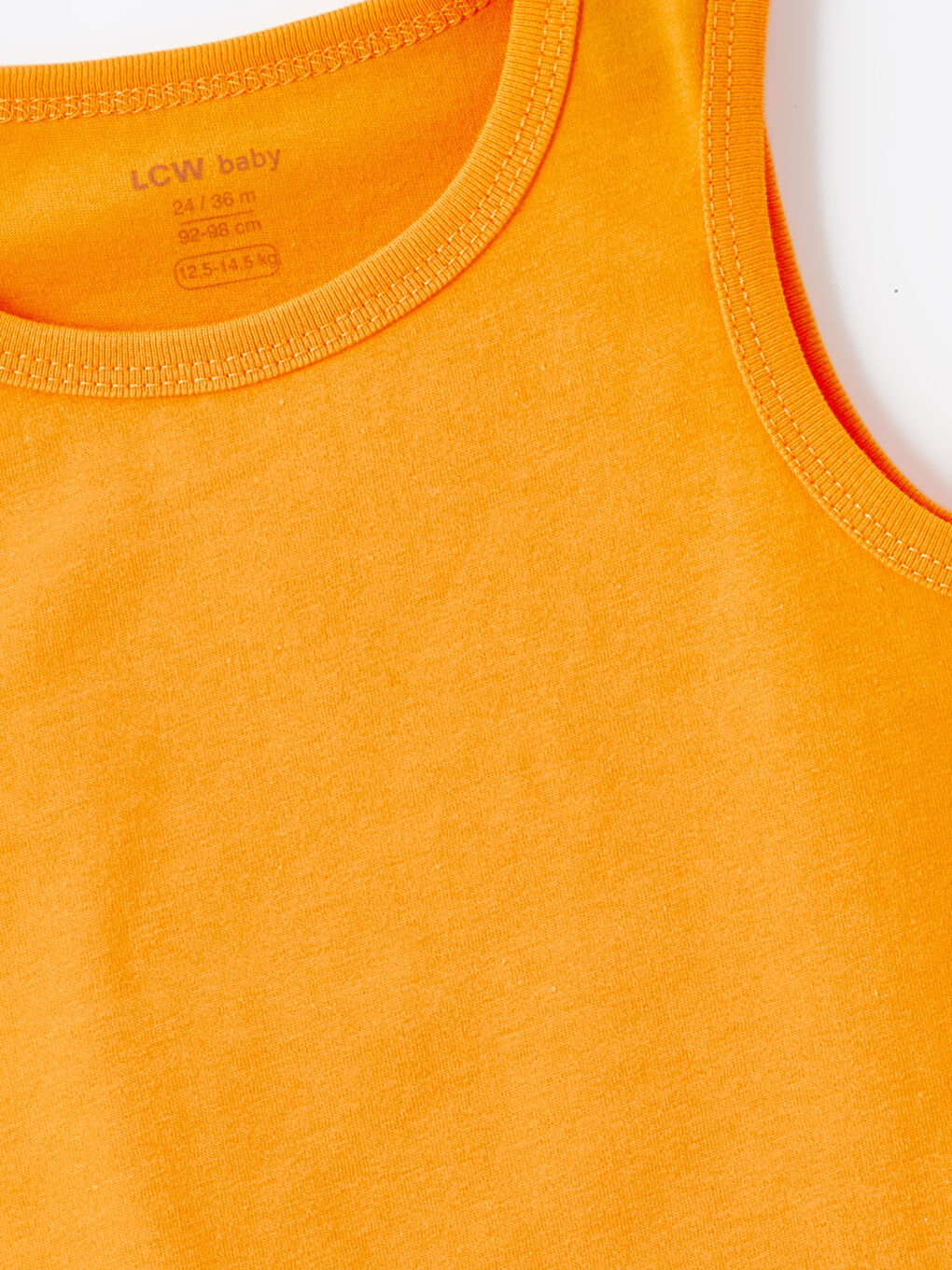 Turuncu Bisiklet Yaka Erkek Bebek Atlet-1