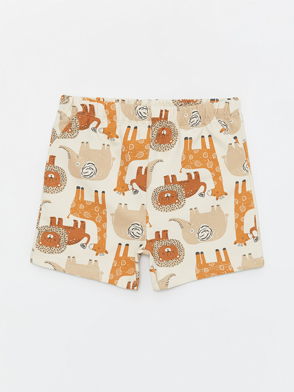 Gri Bisiklet Yaka Baskılı Erkek Bebek Tişört ve Şort 2'li Takım-1