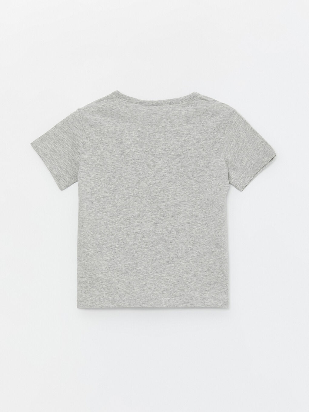 Gri Bisiklet Yaka Baskılı Erkek Bebek Tişört ve Şort 2'li Takım-4