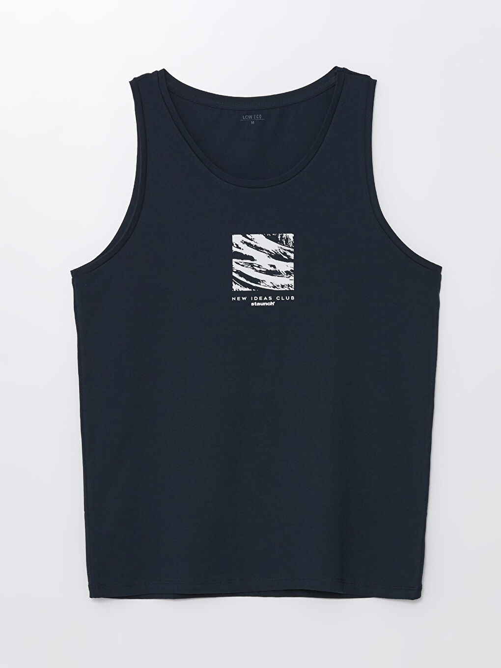 Майка без рукавов с круглым вырезом и принтом из джерси для мужчин-5