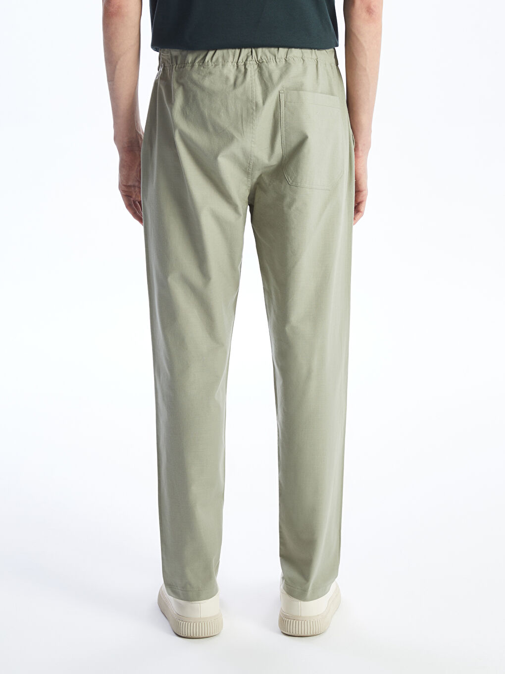 Haki Standart Kalıp Erkek Pantolon-3