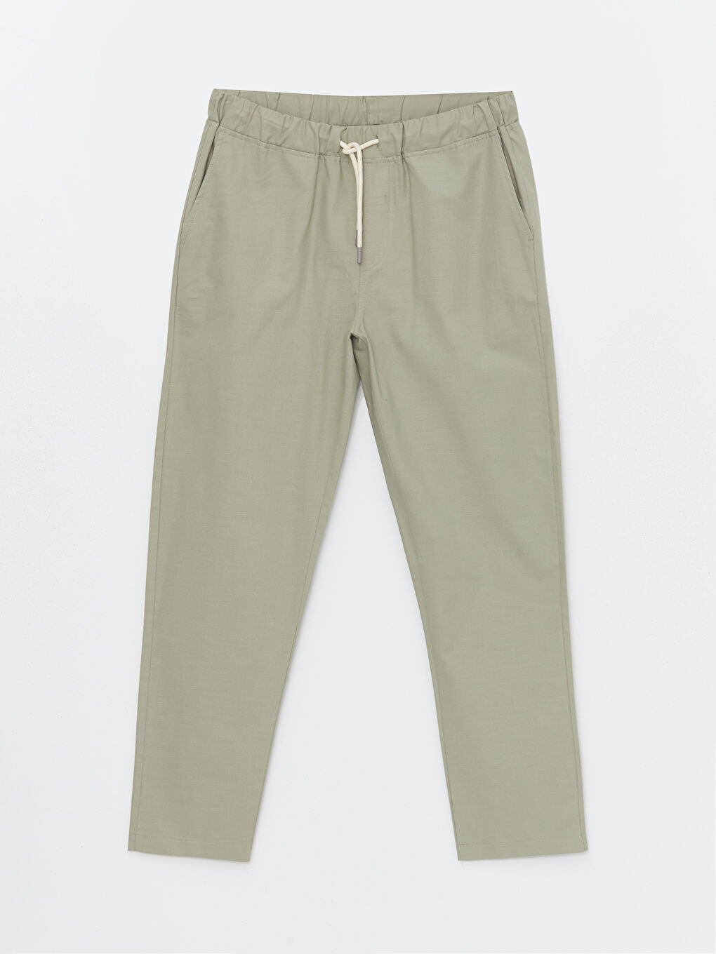 Haki Standart Kalıp Erkek Pantolon-4