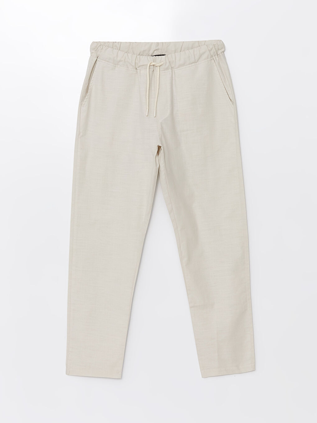 Bej Standart Kalıp Erkek Pantolon-4