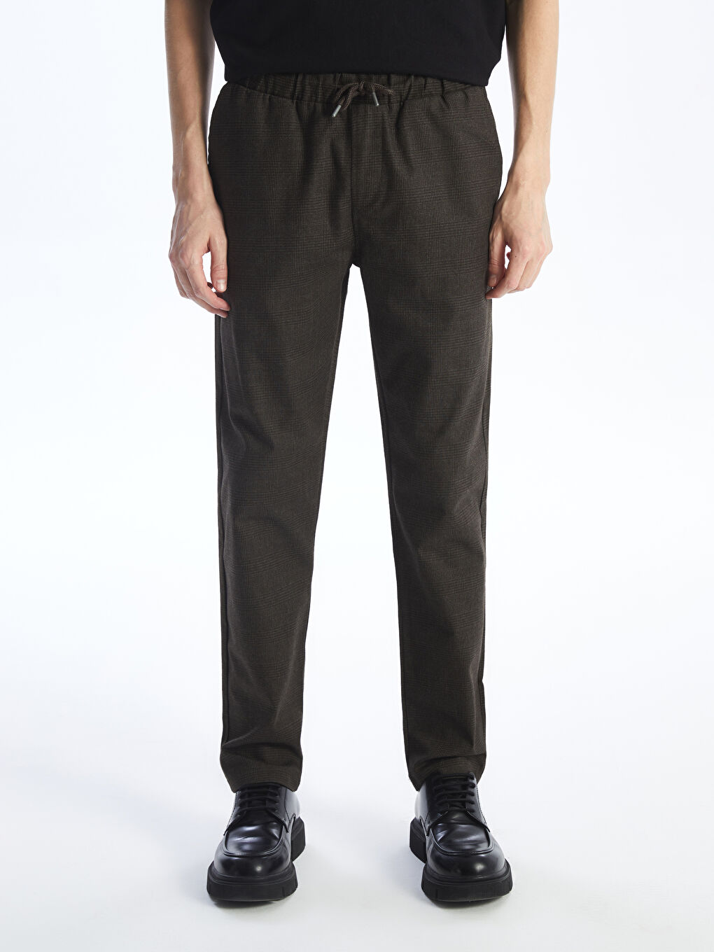 Standard Fit Twill Men's Trousers-2