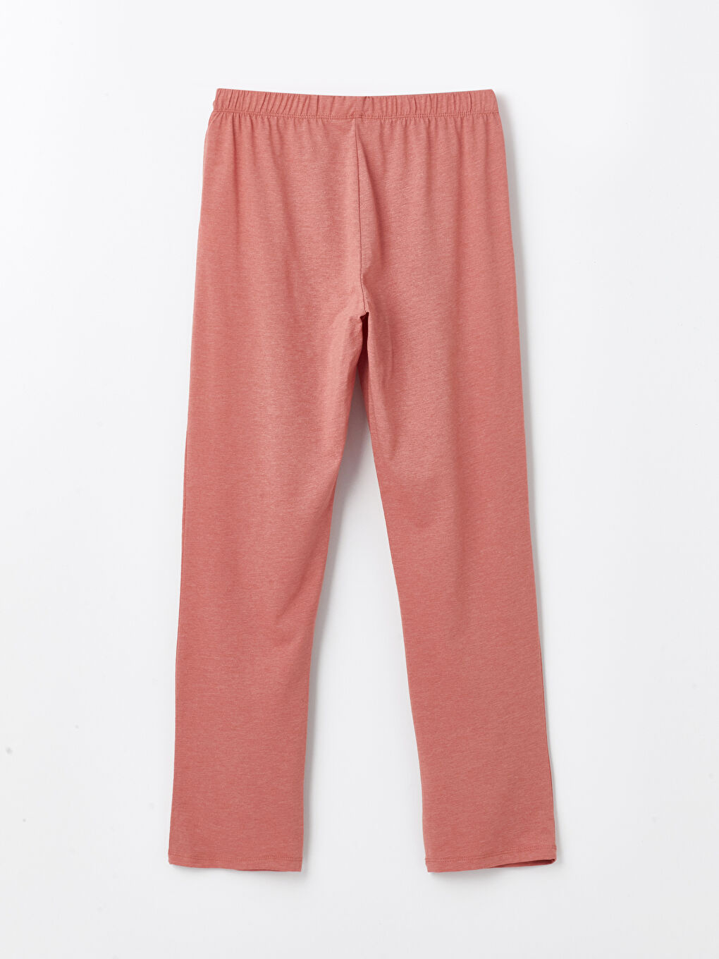 Kahverengi Kadın Beli Lastikli Düz Pijama Alt-2