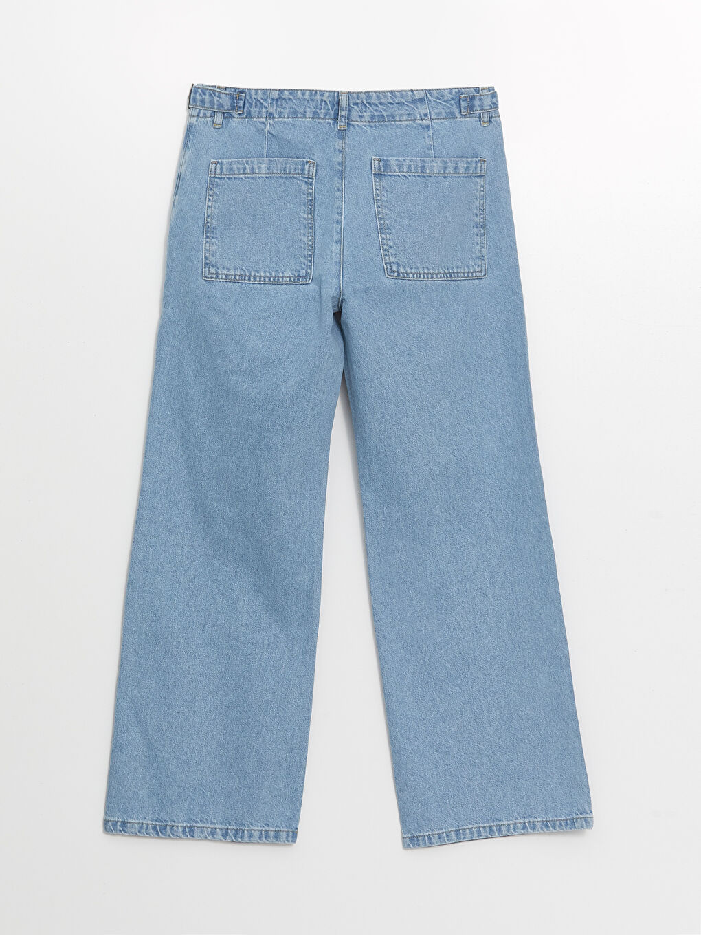 LCW Jeans Açık İndigo Rodeo Wideleg Kadın Jean Pantolon - 5