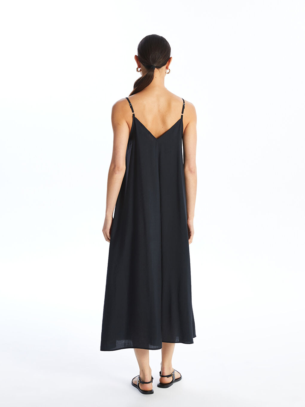 V-Neck Straight Strap Women's Dress -S4KG86Z8-CVL