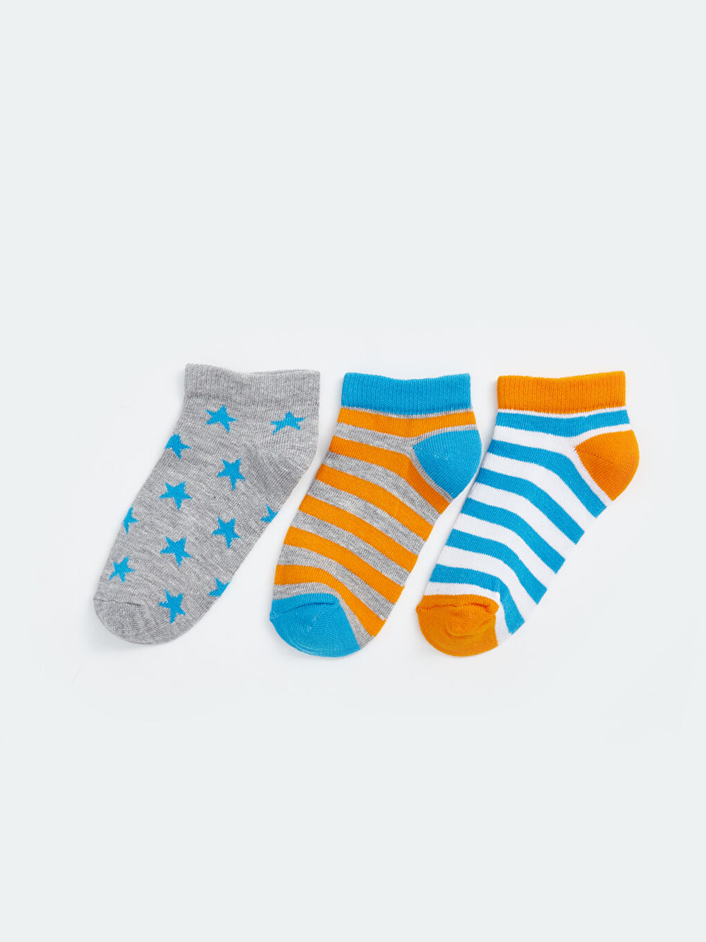 Ұлдарға арналған жолақты патик шұлықтары 3 данадан тұратын