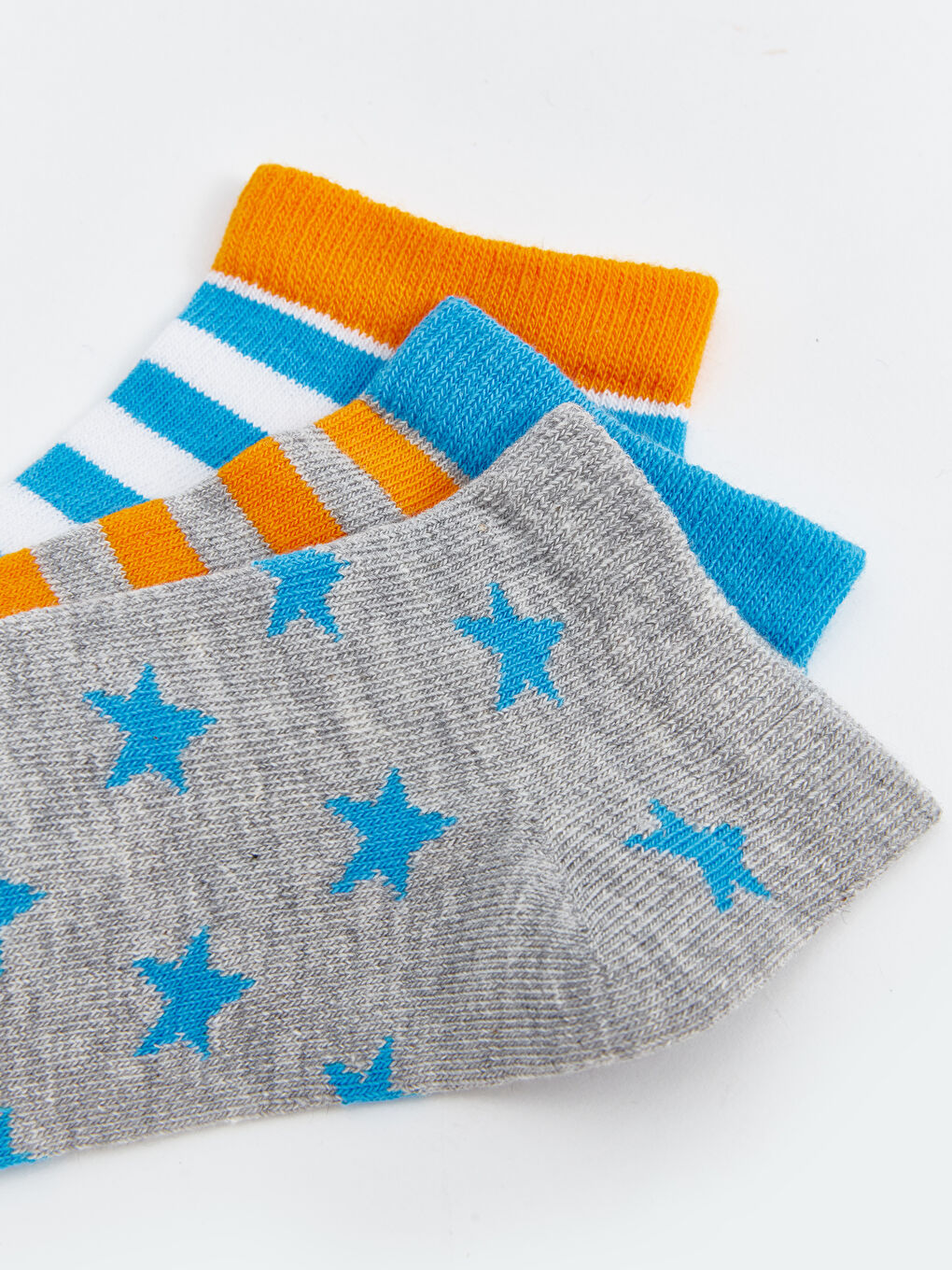 Ұлдарға арналған жолақты патик шұлықтары 3 данадан тұратын-2