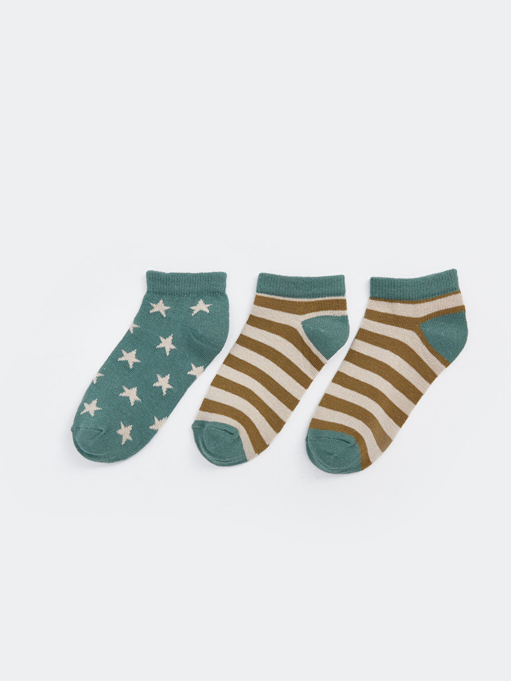Striped Boys' Trainer Socks 3-pack