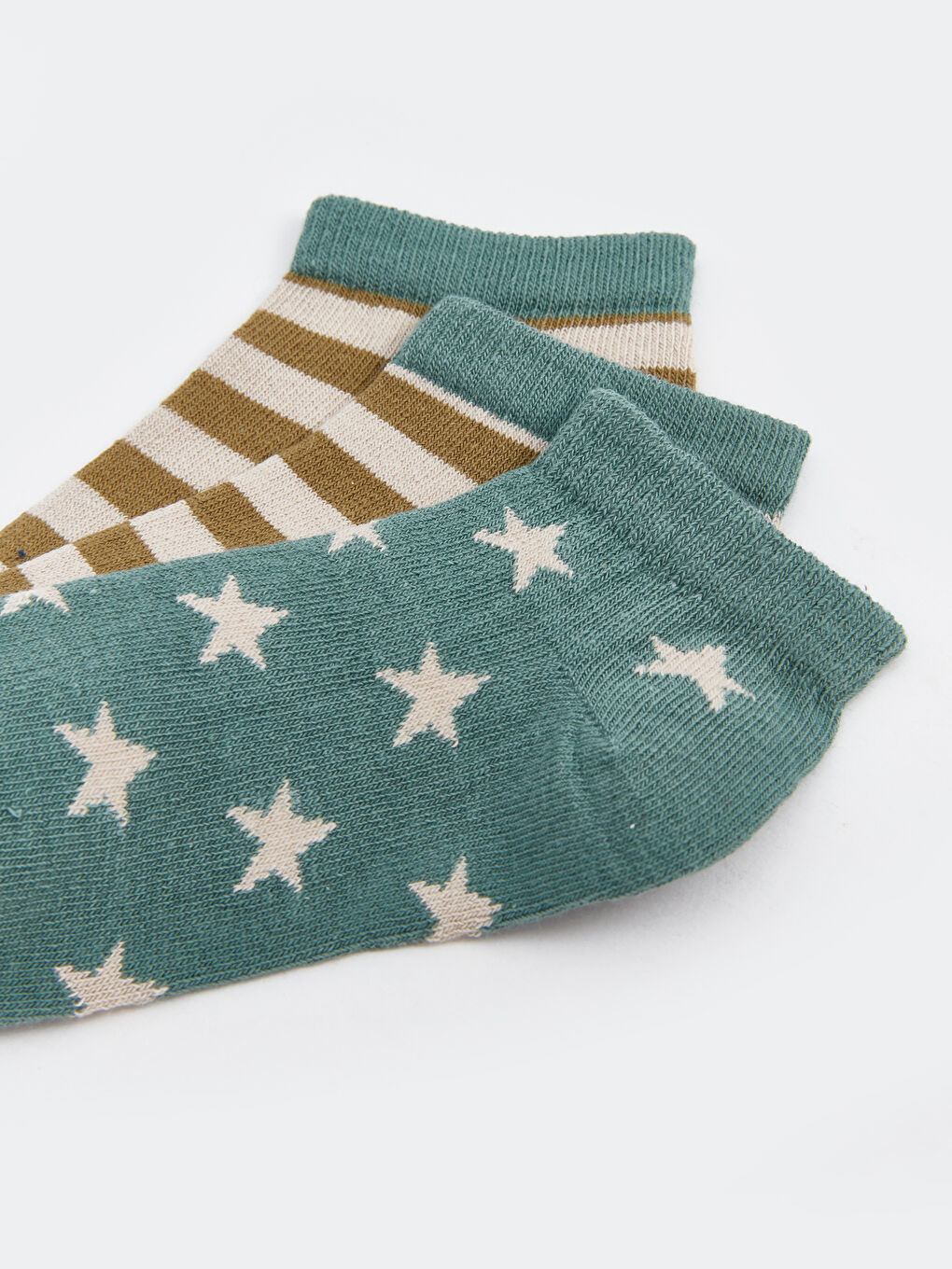 Striped Boys' Trainer Socks 3-pack-2