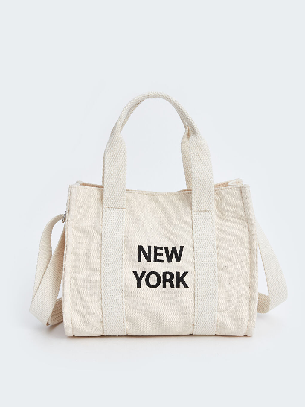 Ekru Baskılı Kız Çocuk Omuz Çantası-2