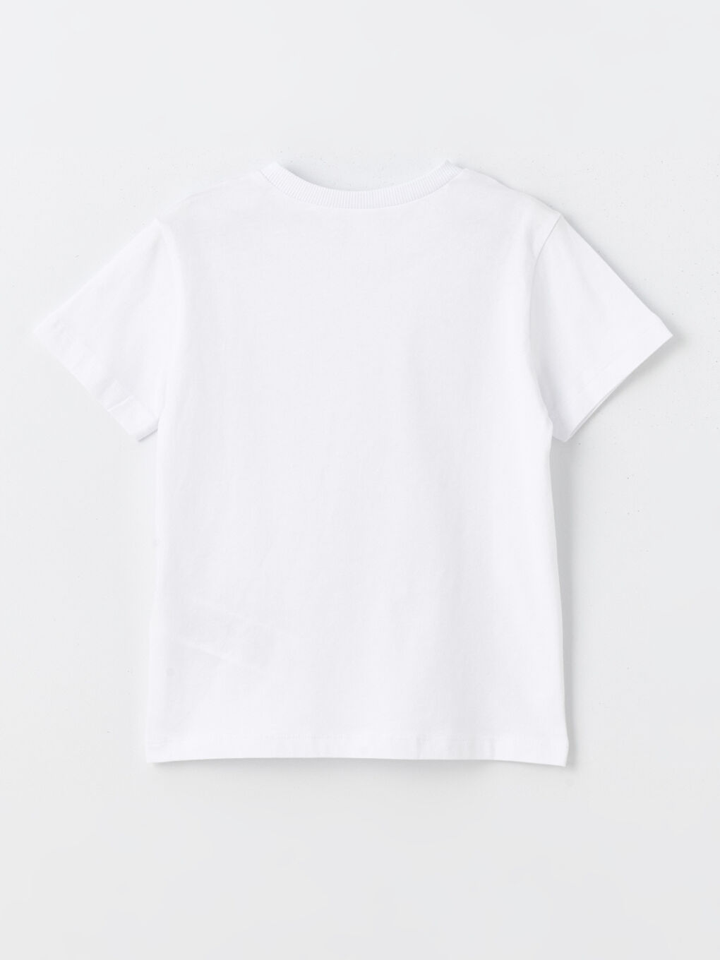 Beyaz Bisiklet Yaka Baskılı Erkek Bebek Tişört ve Şort 2'li Takım-2