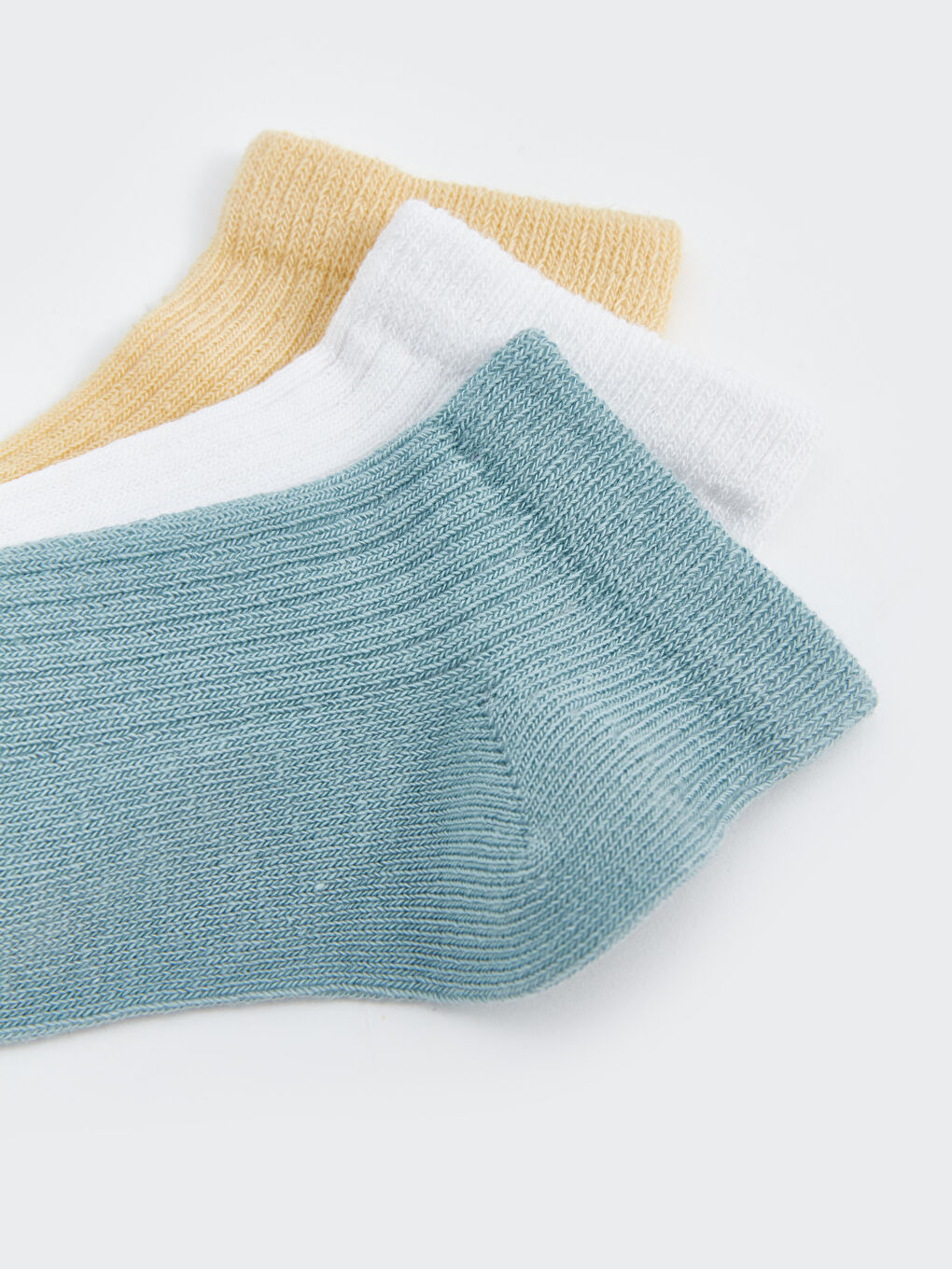 Mavi Basic Erkek Bebek Patik Çorap 3'lü-2