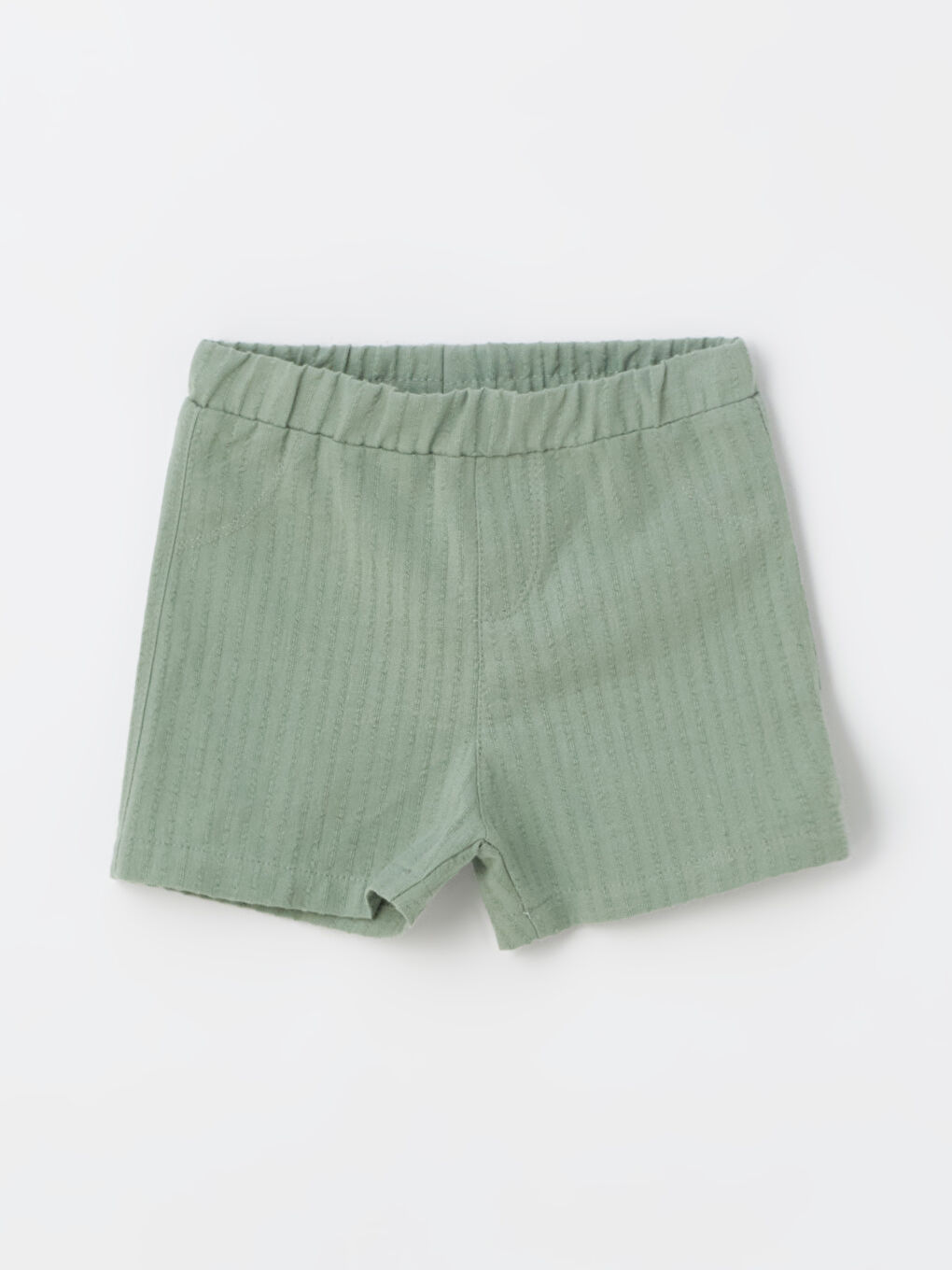 Beyaz Bisiklet Yaka Baskılı Erkek Bebek Tişört ve Şort 2'li Takım-2