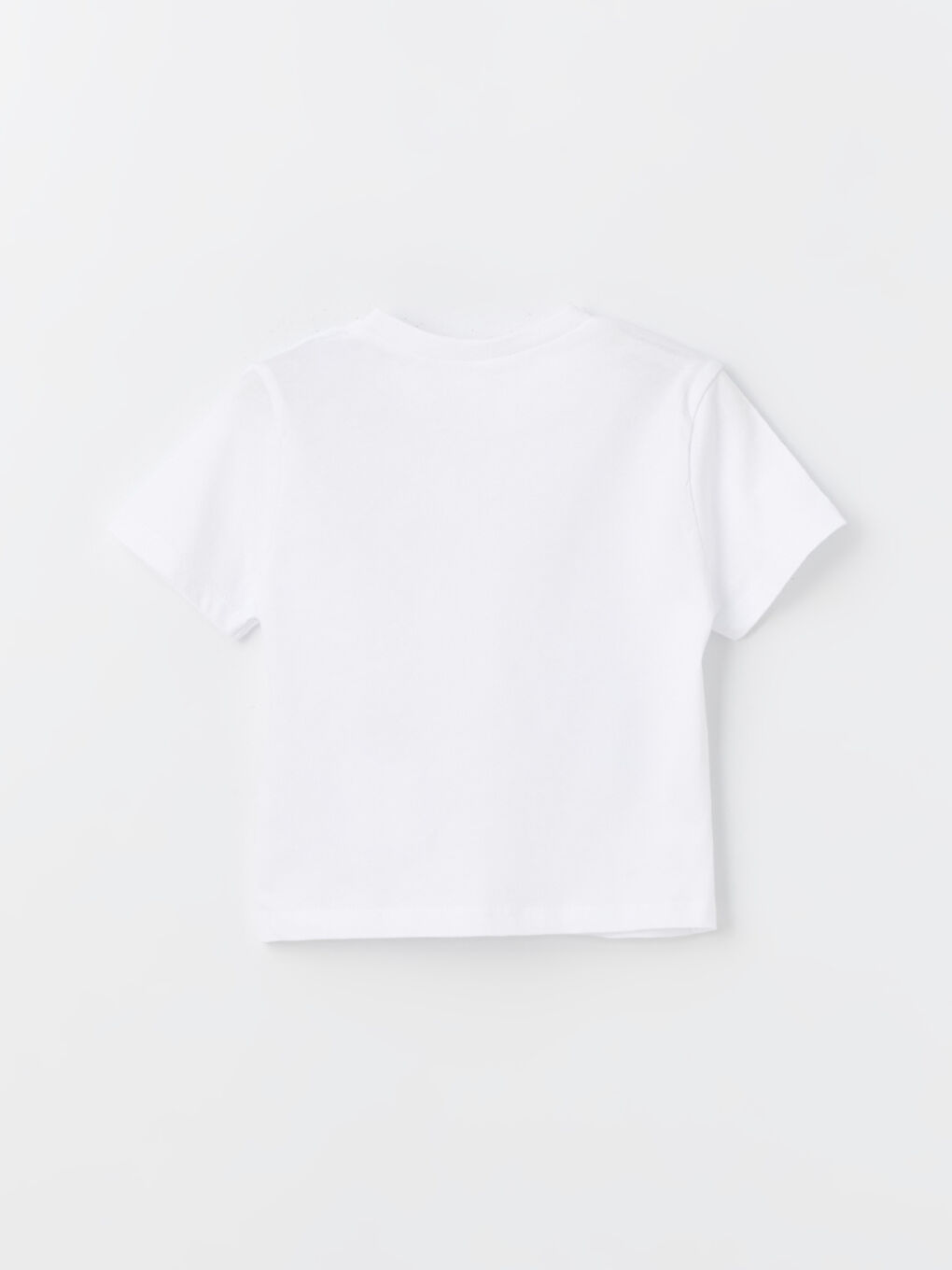 Beyaz Bisiklet Yaka Baskılı Erkek Bebek Tişört ve Şort 2'li Takım-3