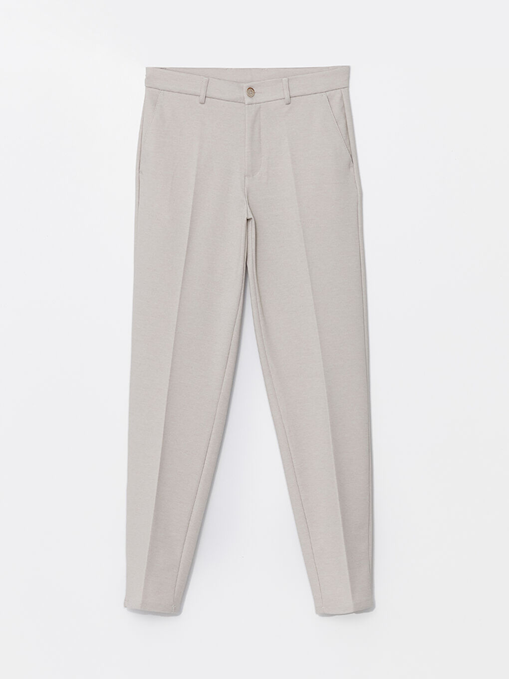 Bej Standart Kalıp Erkek Pantolon-4