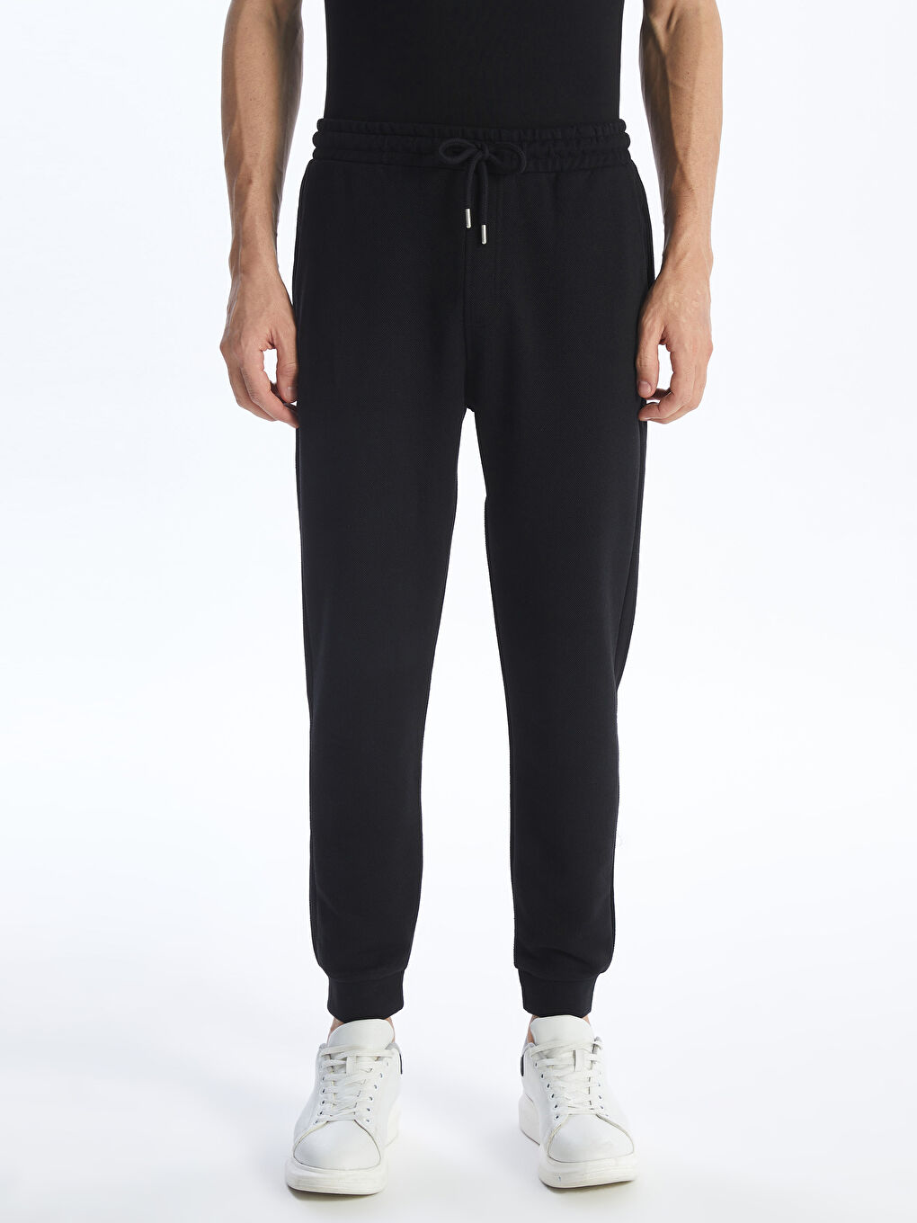 LCW ECO Yeni Siyah Slim Fit Erkek Jogger Eşofman Altı - 3