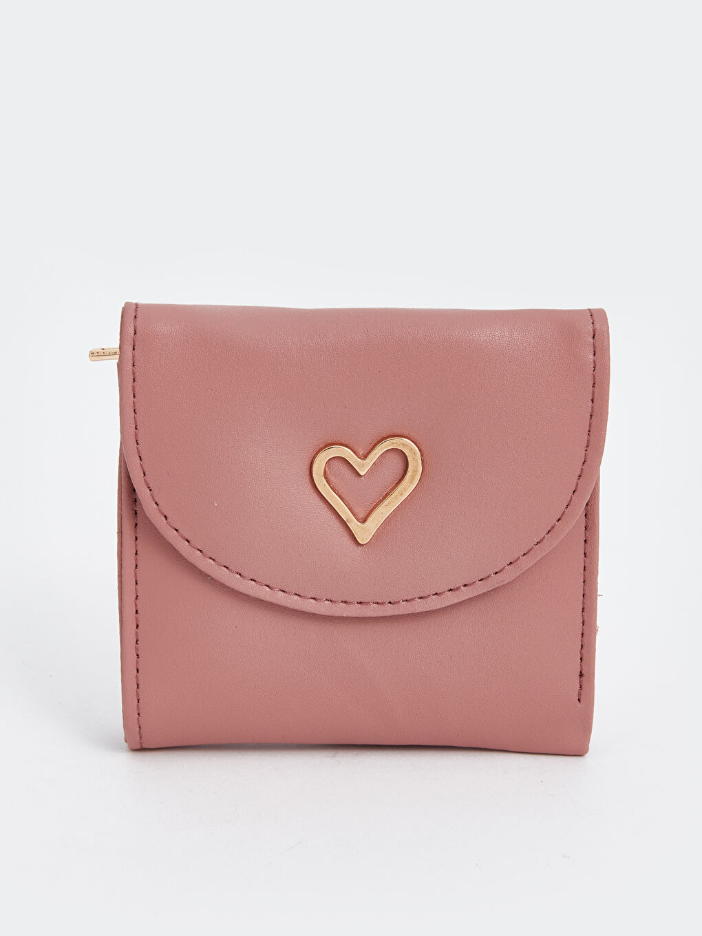 Kahverengi Çıtçıt Kapamalı Kadın Cüzdan