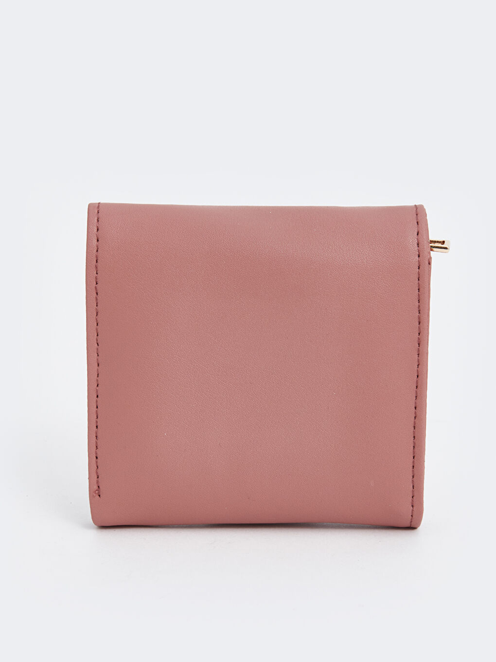 Kahverengi Çıtçıt Kapamalı Kadın Cüzdan-2