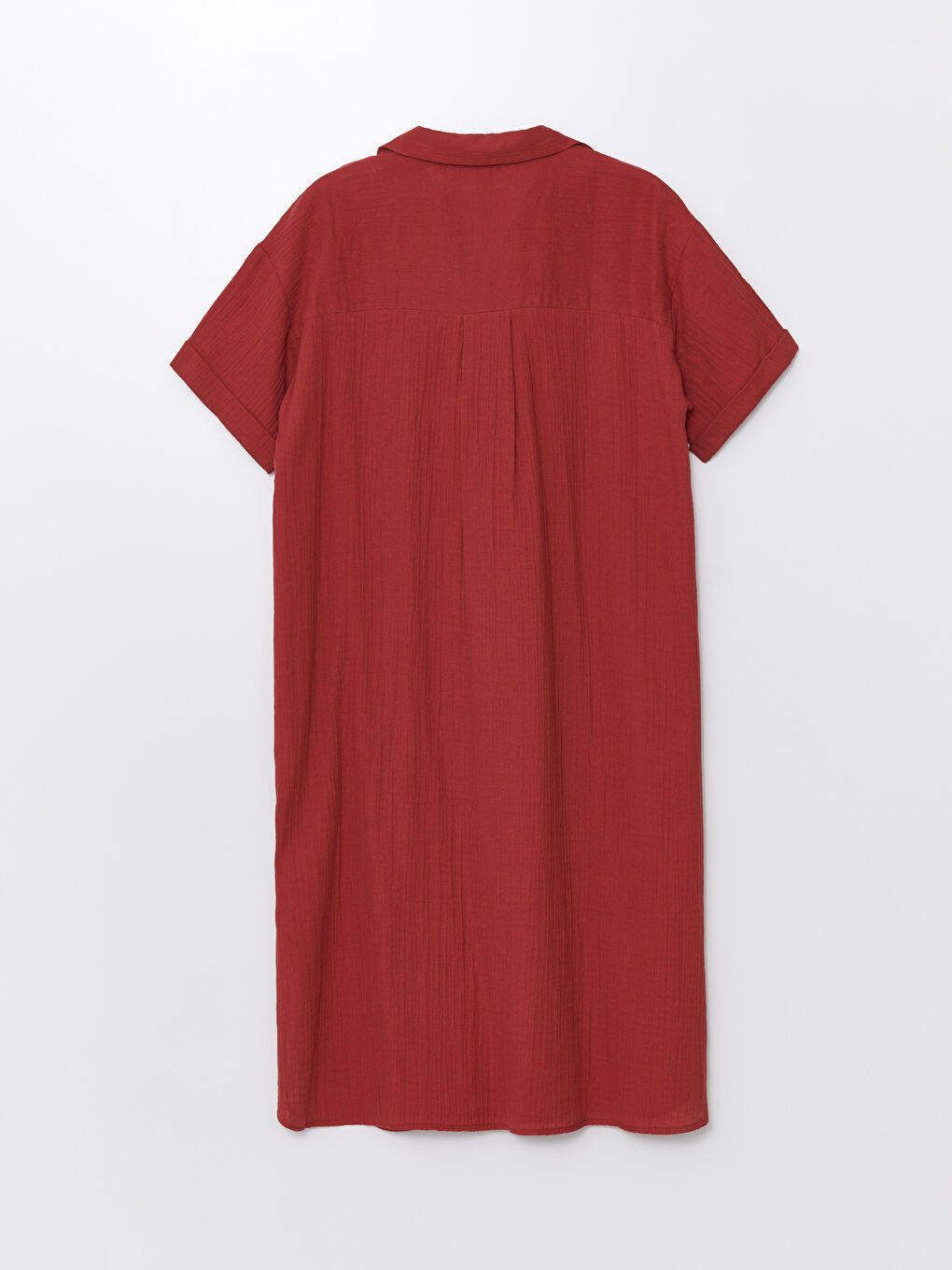 Shirt Collar Straight Short Sleeve Oversize Women's Dress -S4KH97Z8-H2Z