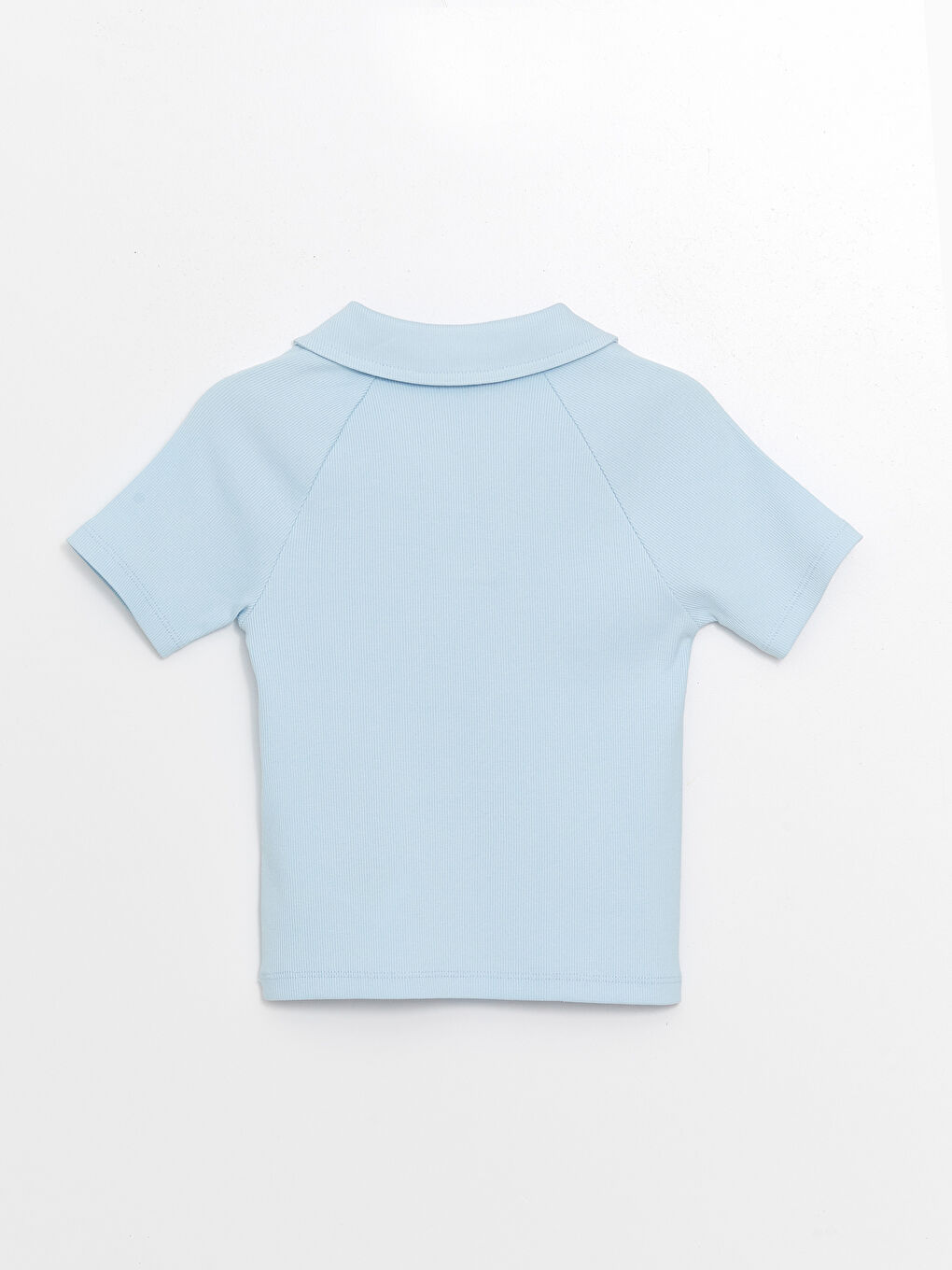 Polo Neck Printed Short Sleeve Girl's T-Shirt -S4KI04Z4-QXE
