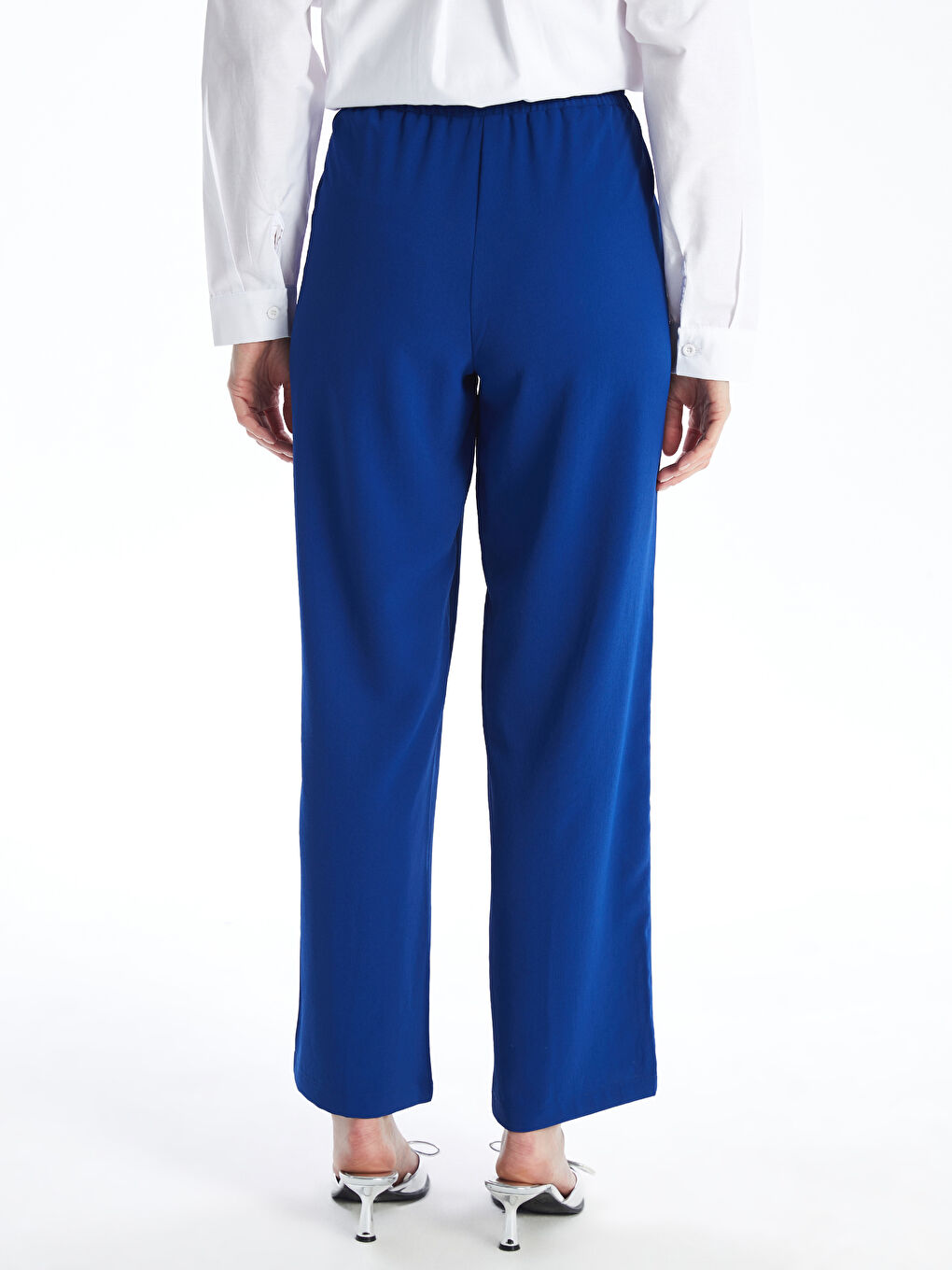 Elastic Waist Comfortable Fit Women's Trousers -S4KI81Z8-HRS