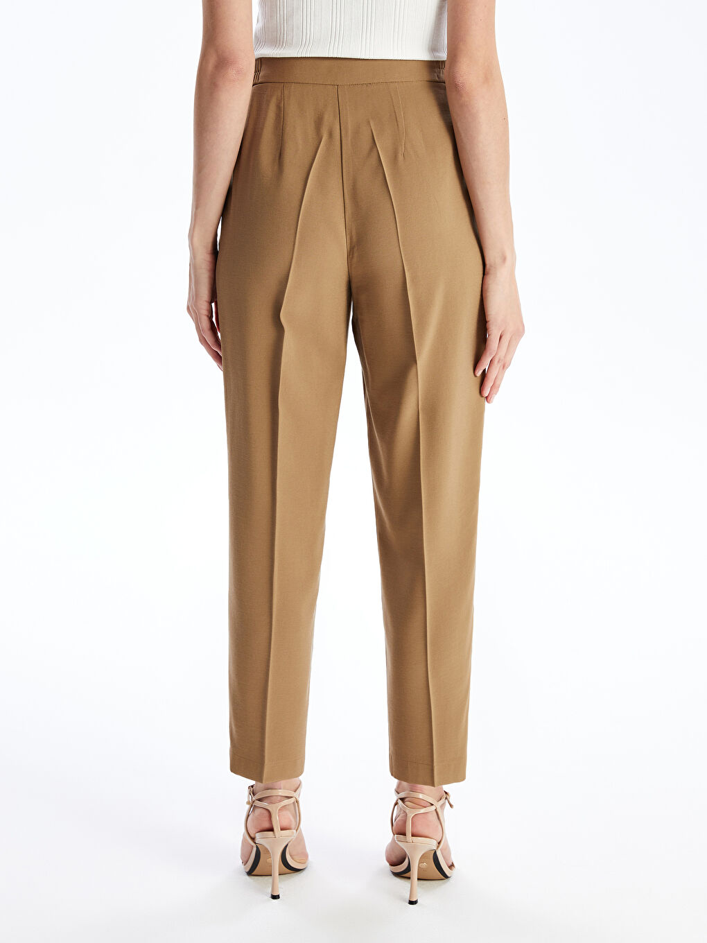 Carrot Cut Women Pants With Elastic Waist -S4KI92Z8-HDQ