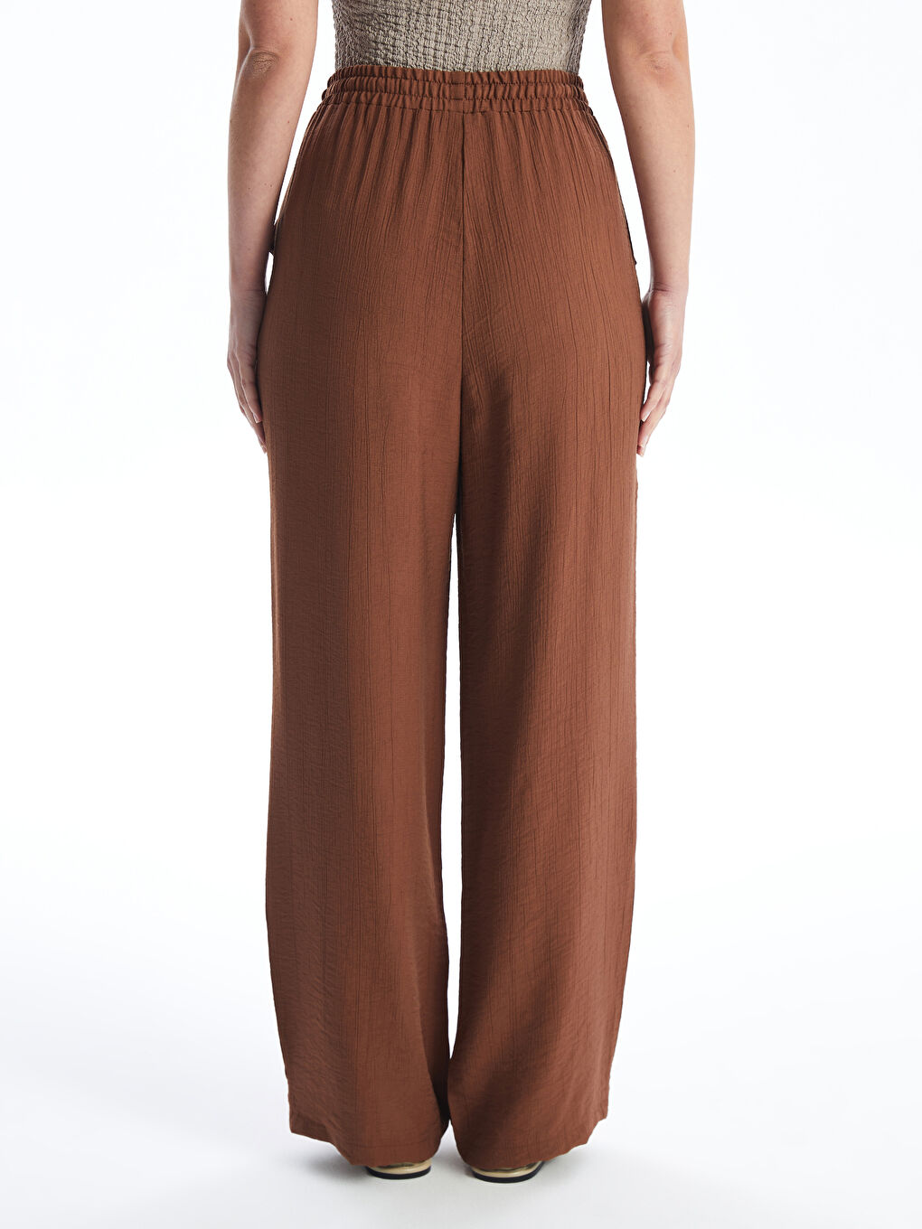 Elastic Waist Comfortable Fit Women's Trousers -S4KJ13Z8-YA1