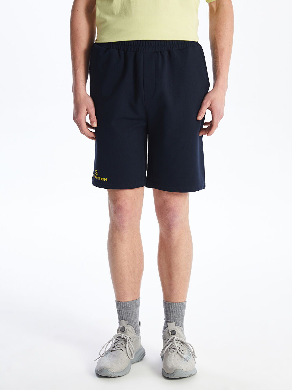 Lacivert Standart Kalıp Erkek Şort-3