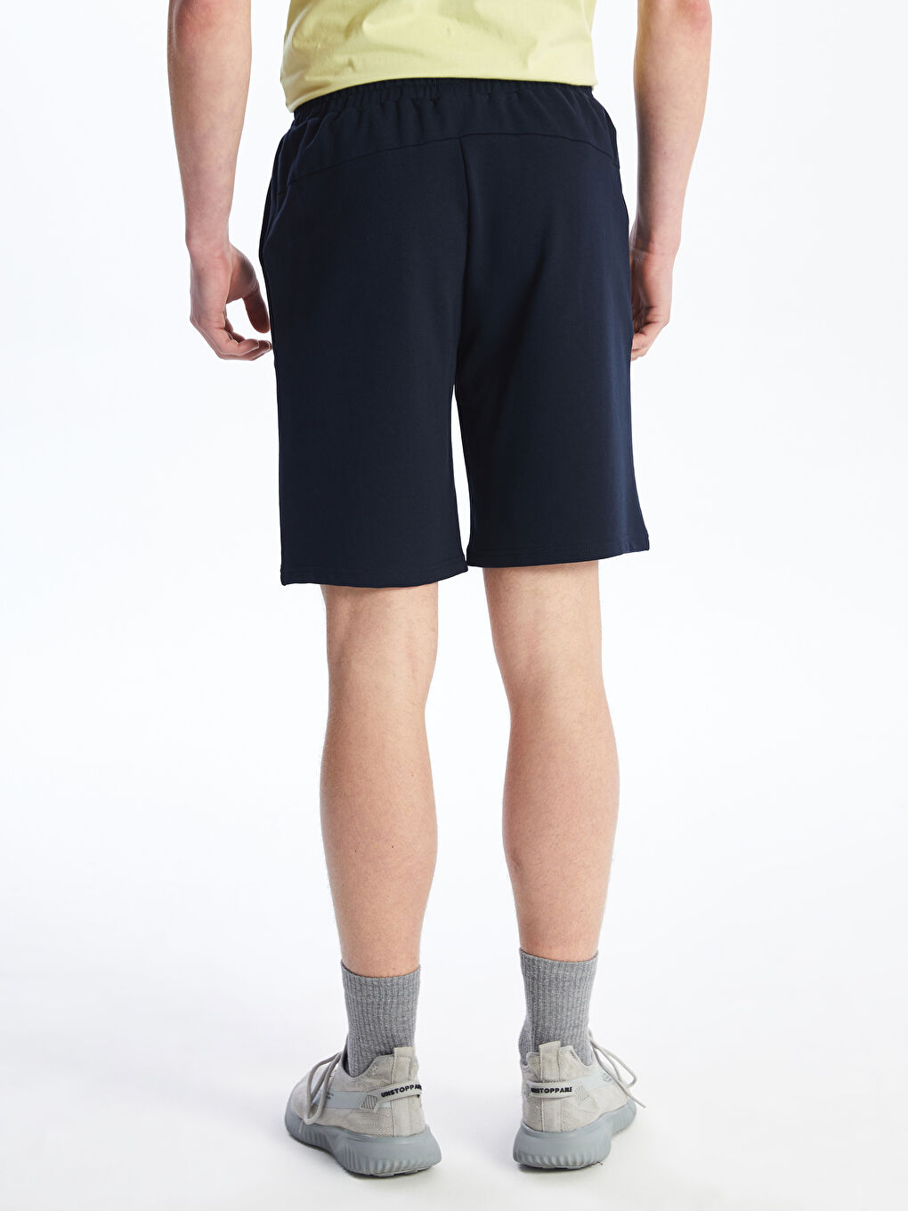 Lacivert Standart Kalıp Erkek Şort-4