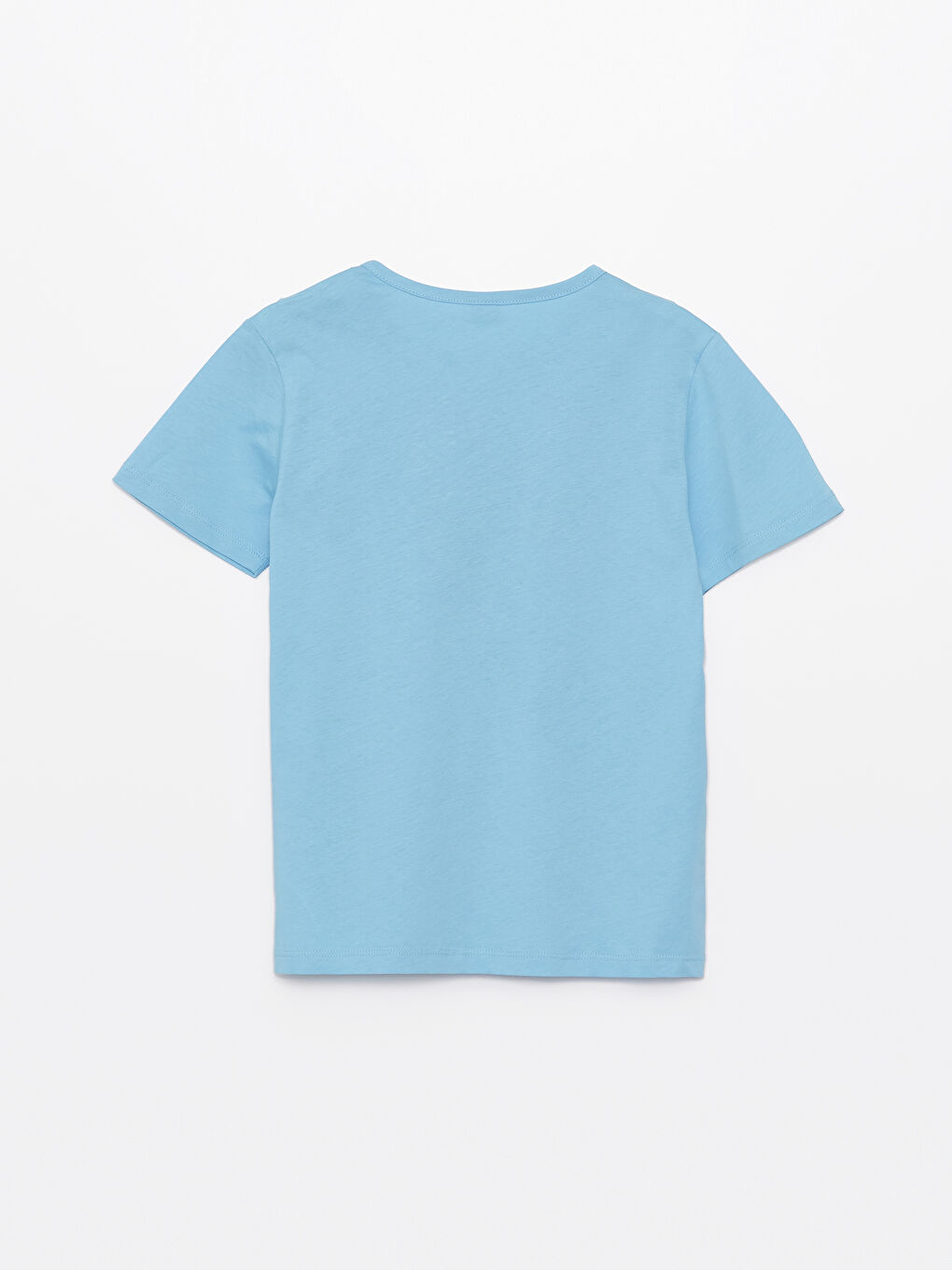 Mavi Bisiklet Yaka Baskılı Kısa Kollu Erkek Çocuk Tişört-3