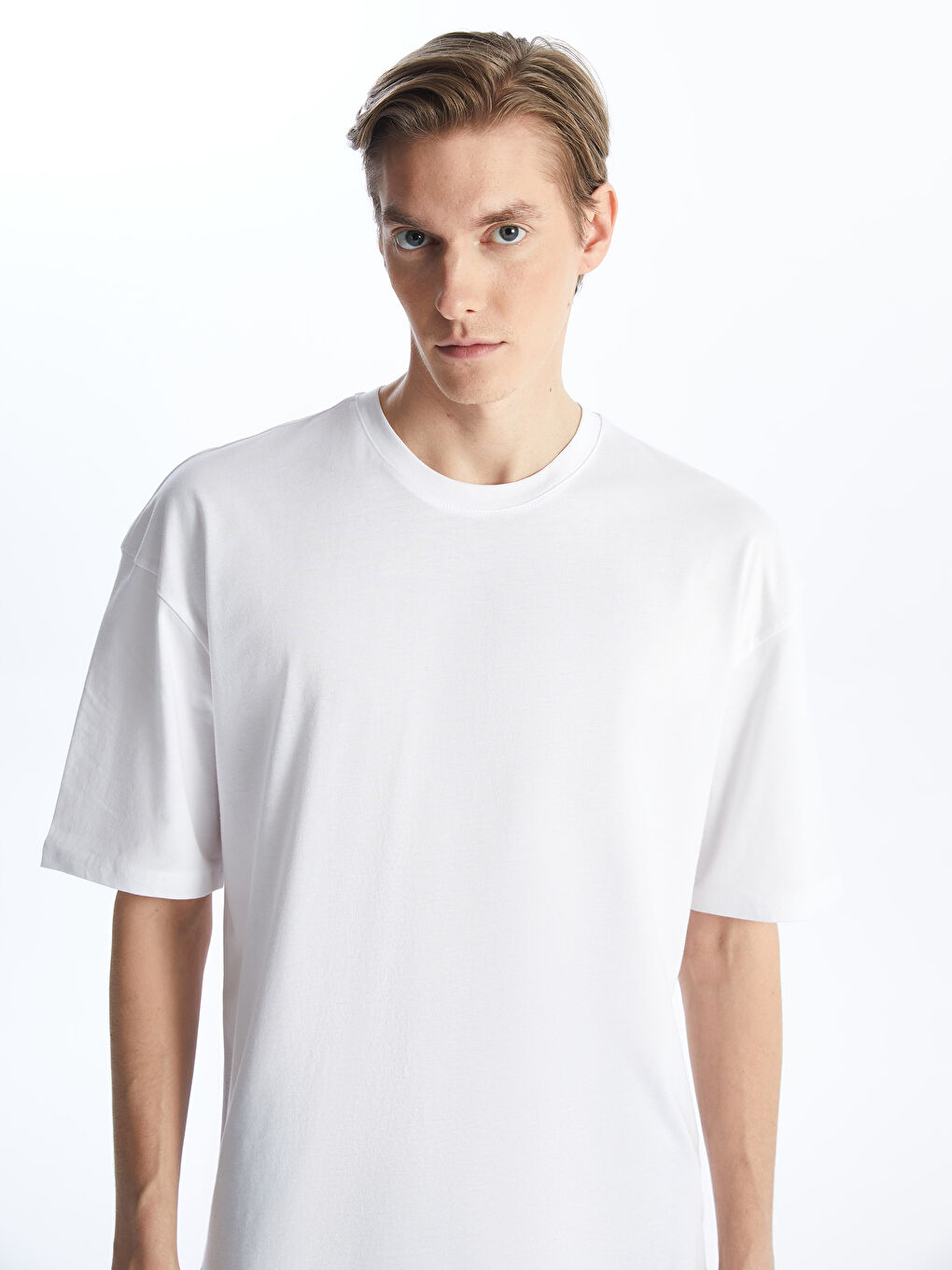 T-shirt à Manches Courtes pour Hommes avec Col Rond