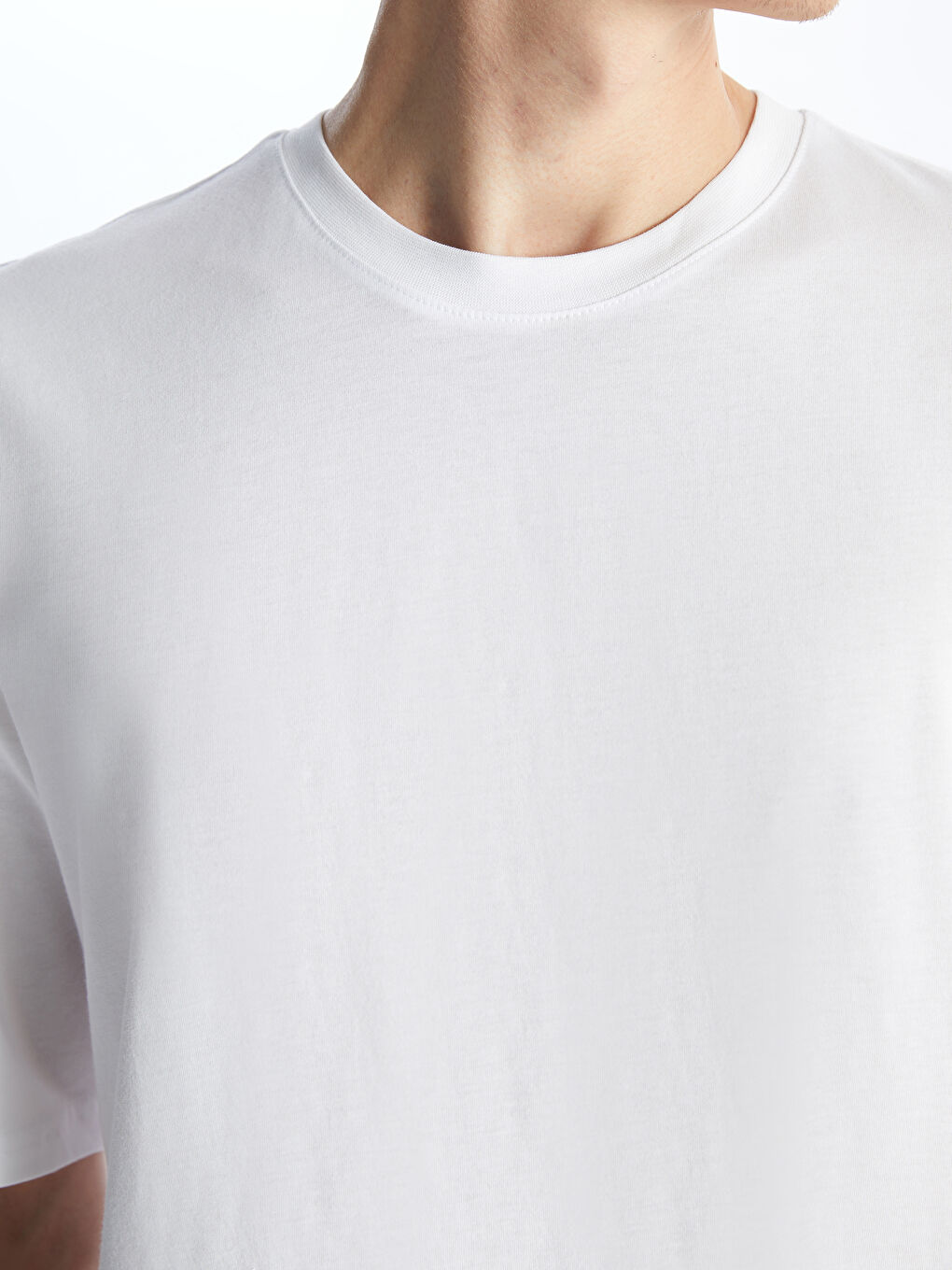T-shirt à Manches Courtes pour Hommes avec Col Rond-3