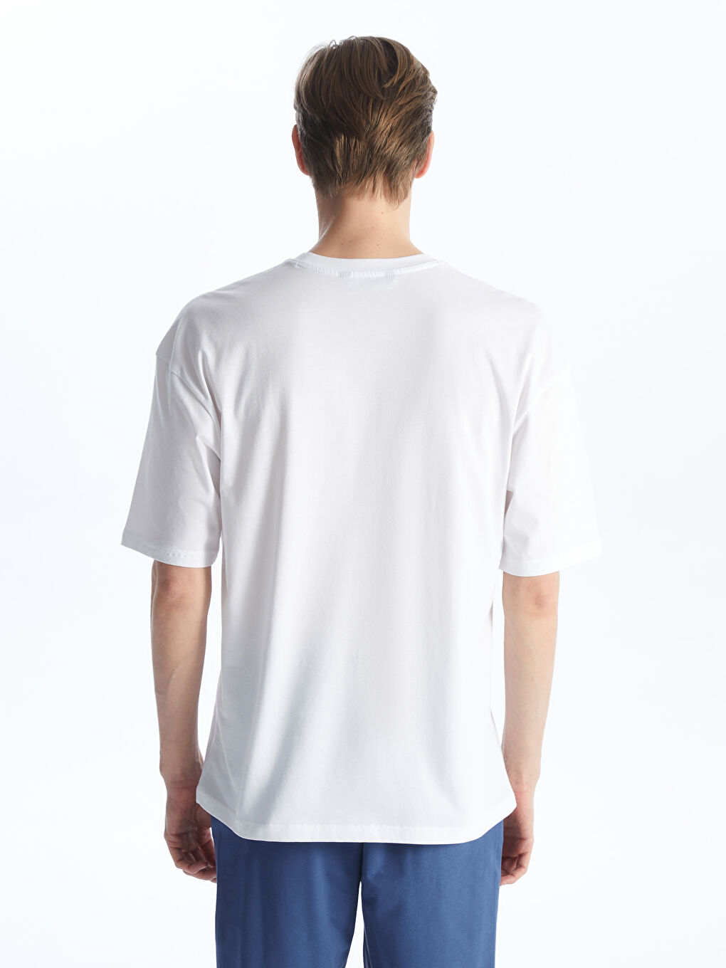 T-shirt à Manches Courtes pour Hommes avec Col Rond-4