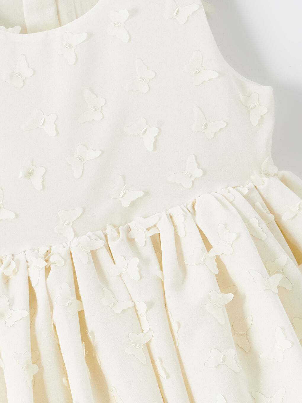 Crew Neck Sleeveless Lace Baby Girl Dress -S4KJ87Z1-FES