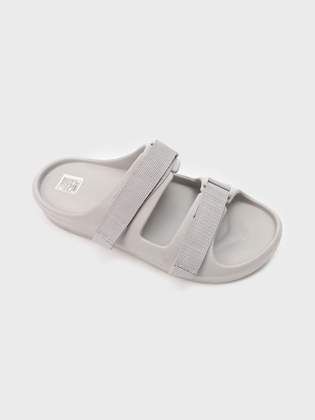 Buckle Detailed Double Strap Men's Slippers-1