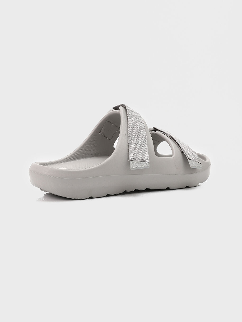 Buckle Detailed Double Strap Men's Slippers-4