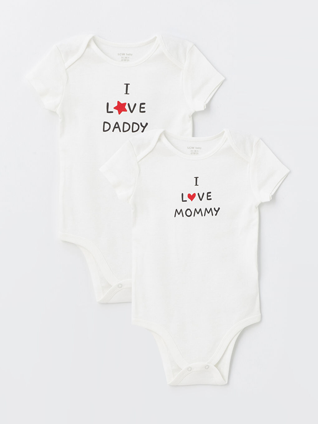 Боди для Мальчика с Принтом и Круглым Вырезом, с Заклепками, 2 шт.